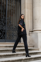 MOLUXE® Essential Tee – Black & Glow in the dark Green Logo